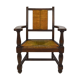 Art deco modernist armchair in dark beech