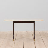 Guglielmo Ulrich coffee table with marble top, Italy, 1950s.