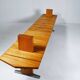 Prototype de banc par Olof Pira. Suède, années 1970.