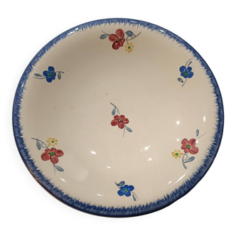 Low compote dish Digoin Sarreguemines