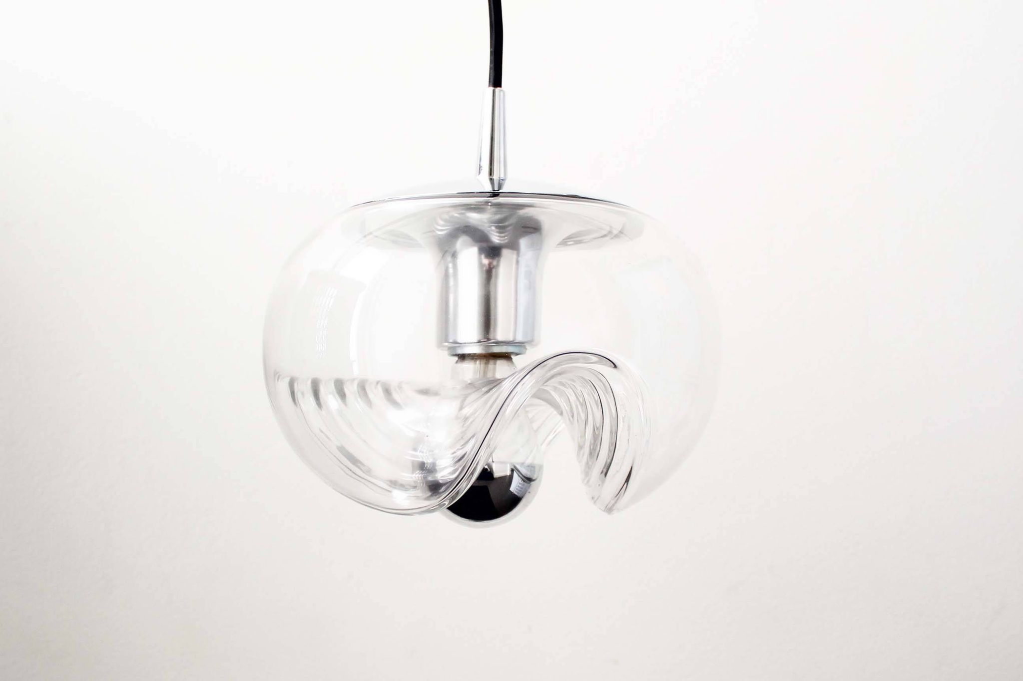 Petite ‘Futura’ pendant light by Koch & Lowy for Peill Putzler