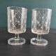 Set of 2 vintage French glasses from Luminarc, with stars