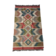 Kilim carpet in burlap and cotton - 90cm x 150cm
