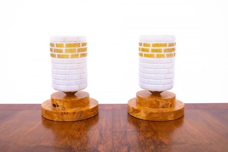 Small bedroom lamps, Poland, mid-20th century.