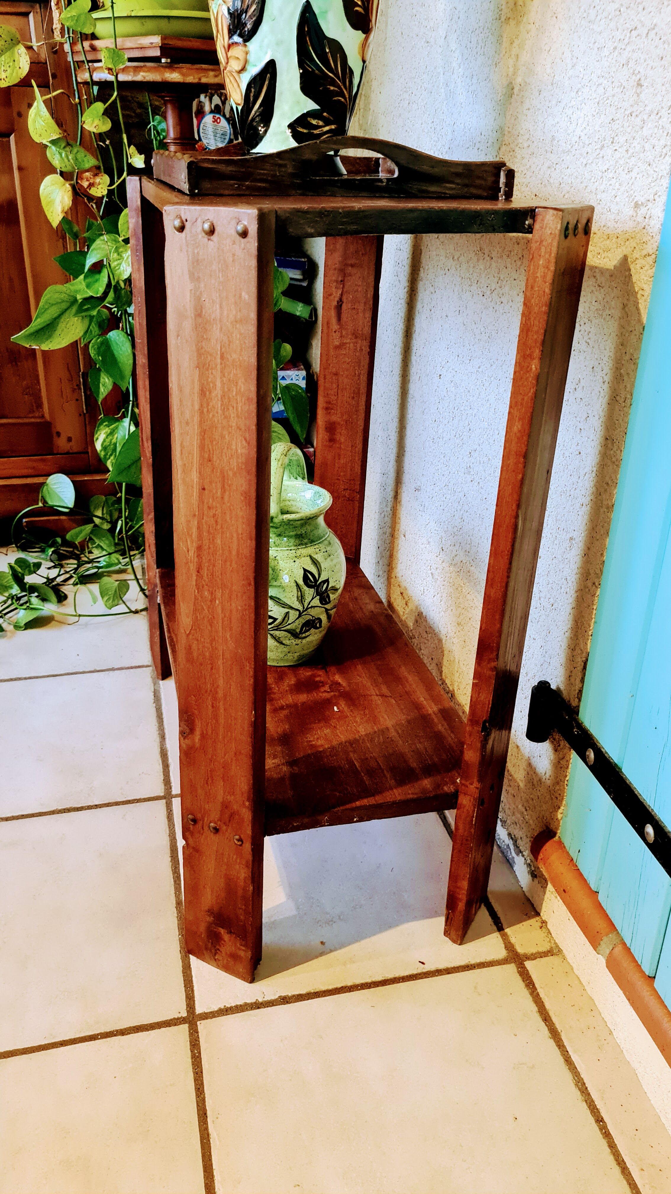 Art Deco solid wood console