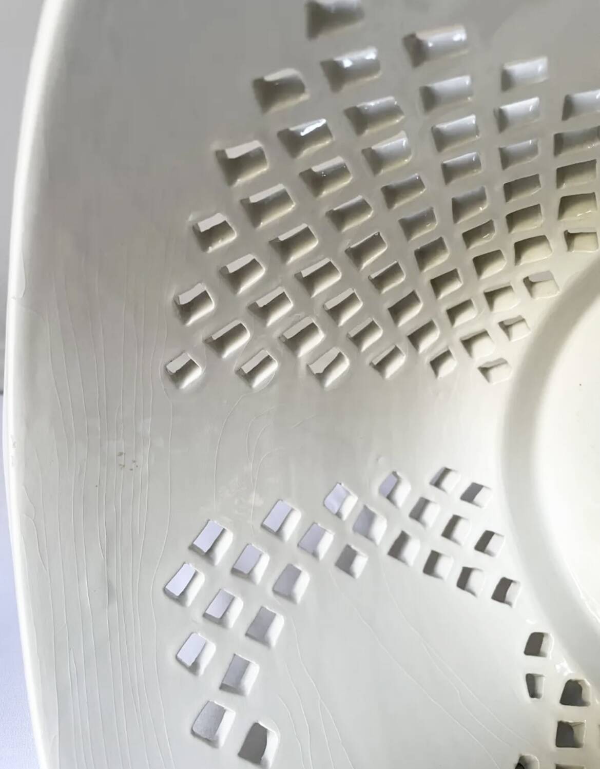 Openwork planter in Italian earthenware