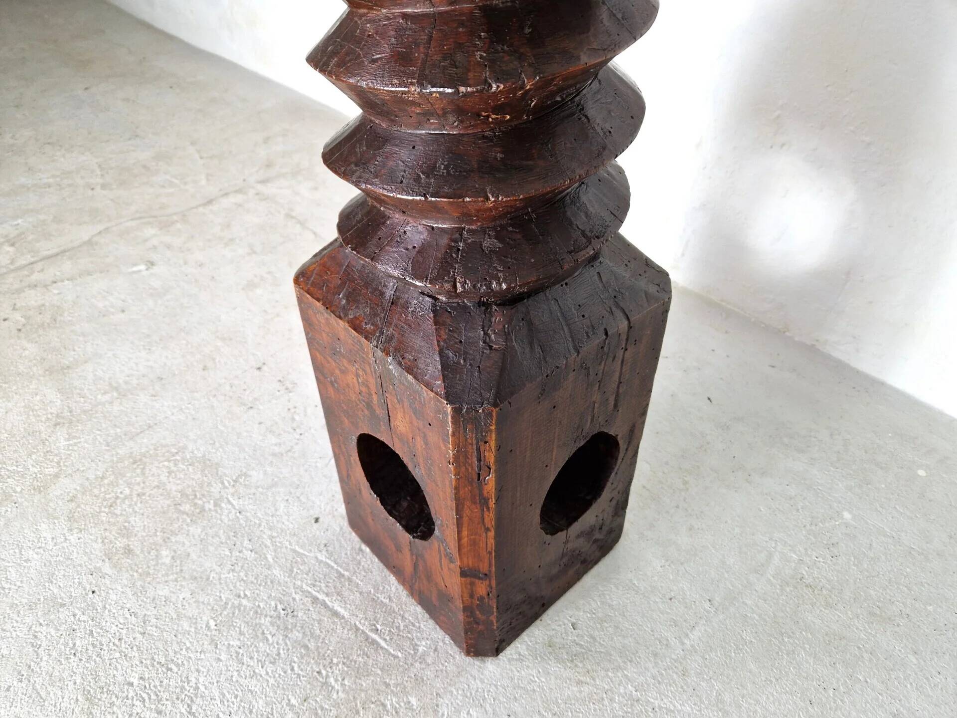 Sculptural antique wine press, France 19th century