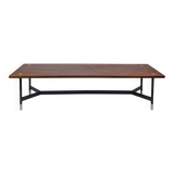 Banc italien en teck et métal, 1970