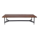 Banc italien en teck et métal, 1970