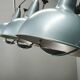 A.L.F. Firenze Italian Industrial Three-Light Chandelier, 1970s