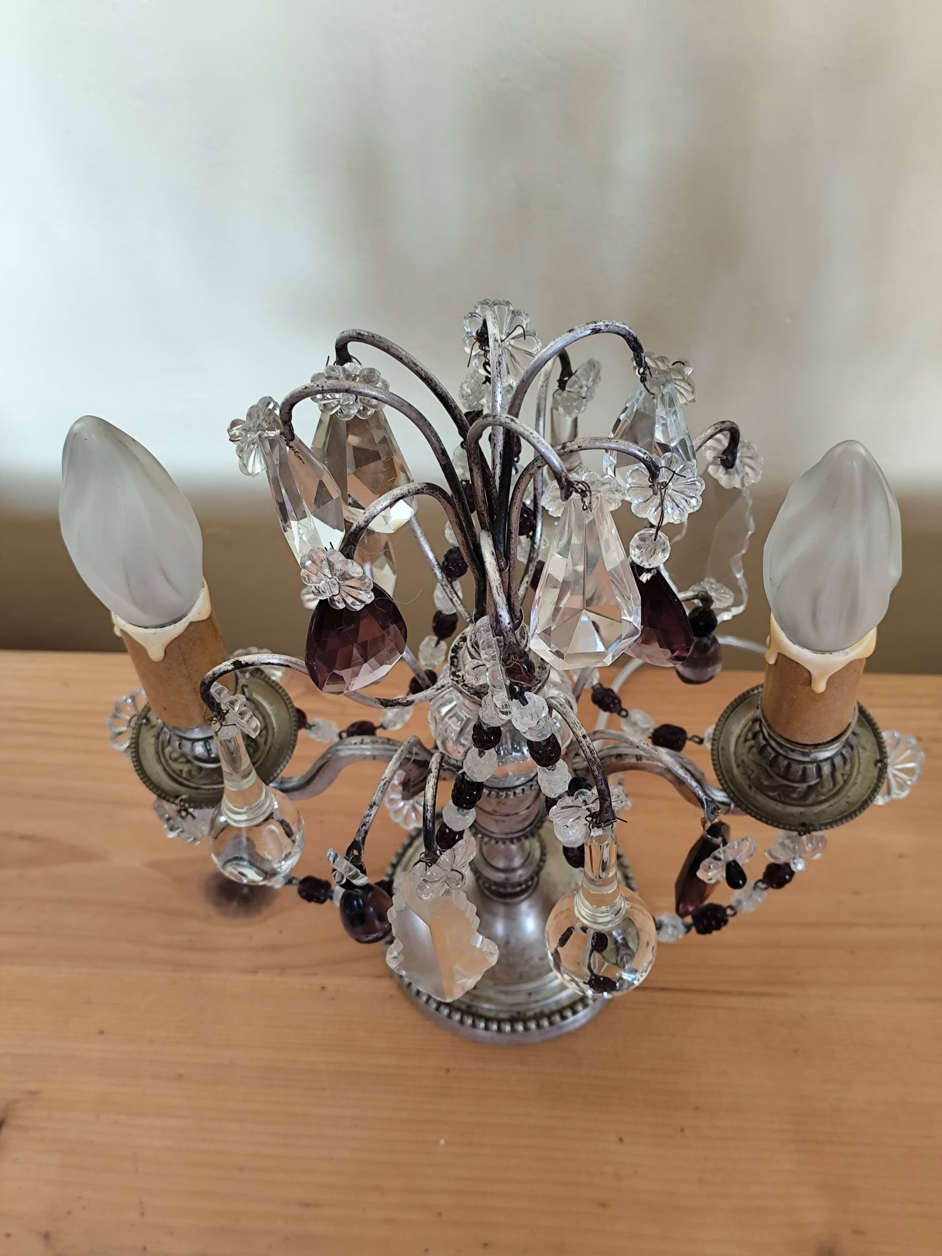 Pair of candelabra lamps