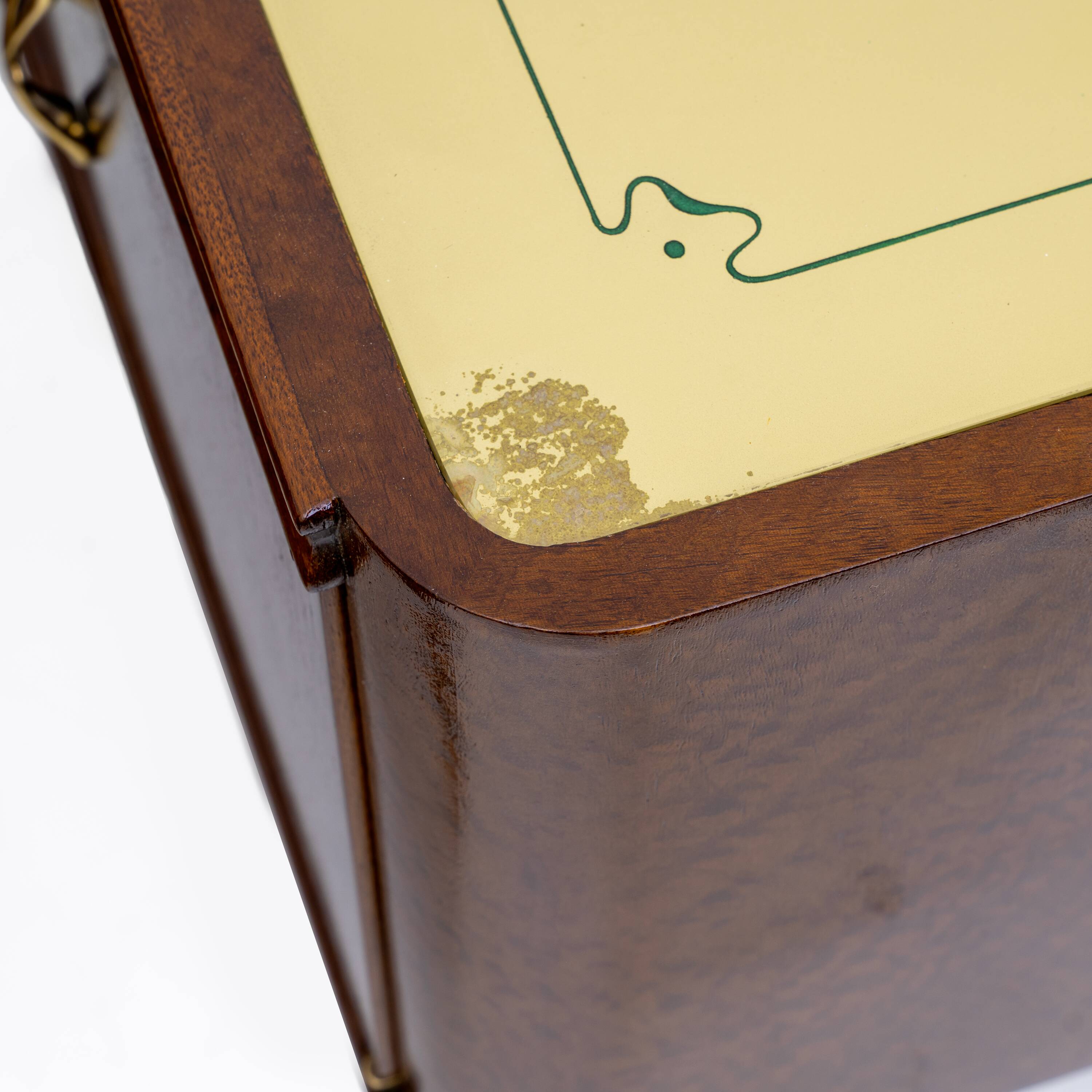 Pair of Mid-Century Modern Italian Walnut and Thuja Root Nightstands, 1950s