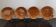 St Amand caramel glazed ceramic dessert plates