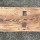 Large wooden bench, red oak, early 20th century.