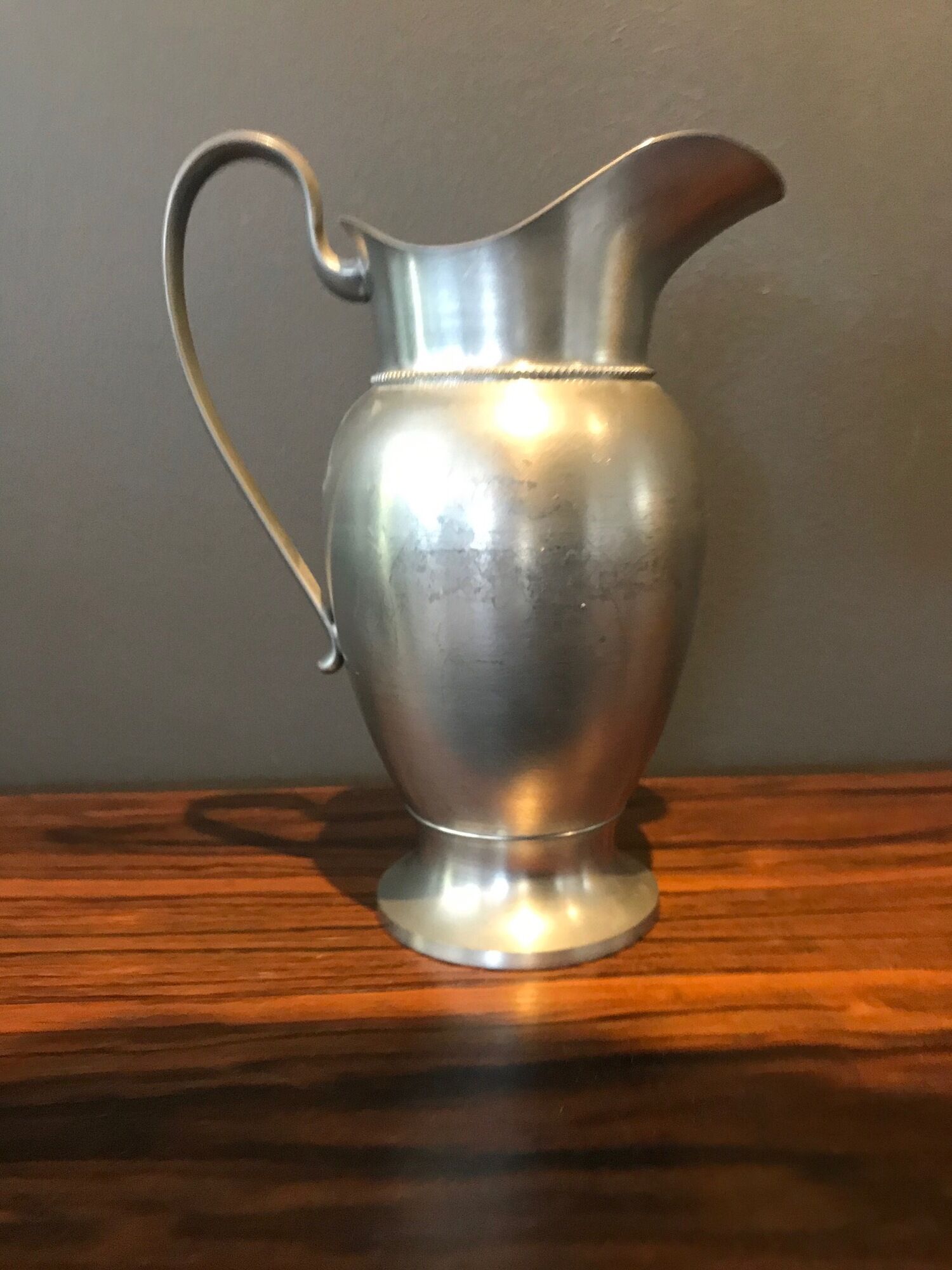 complete set of coffee and tea with milk pot and sugar art Deco in tin