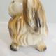 Vintage 1970s ceramic Pekingese dog, decorative figurine, statue.