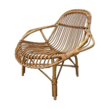 Rattan armchair 60s