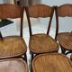 Suite de 6 chaises de Bistrot Baumann année 1930