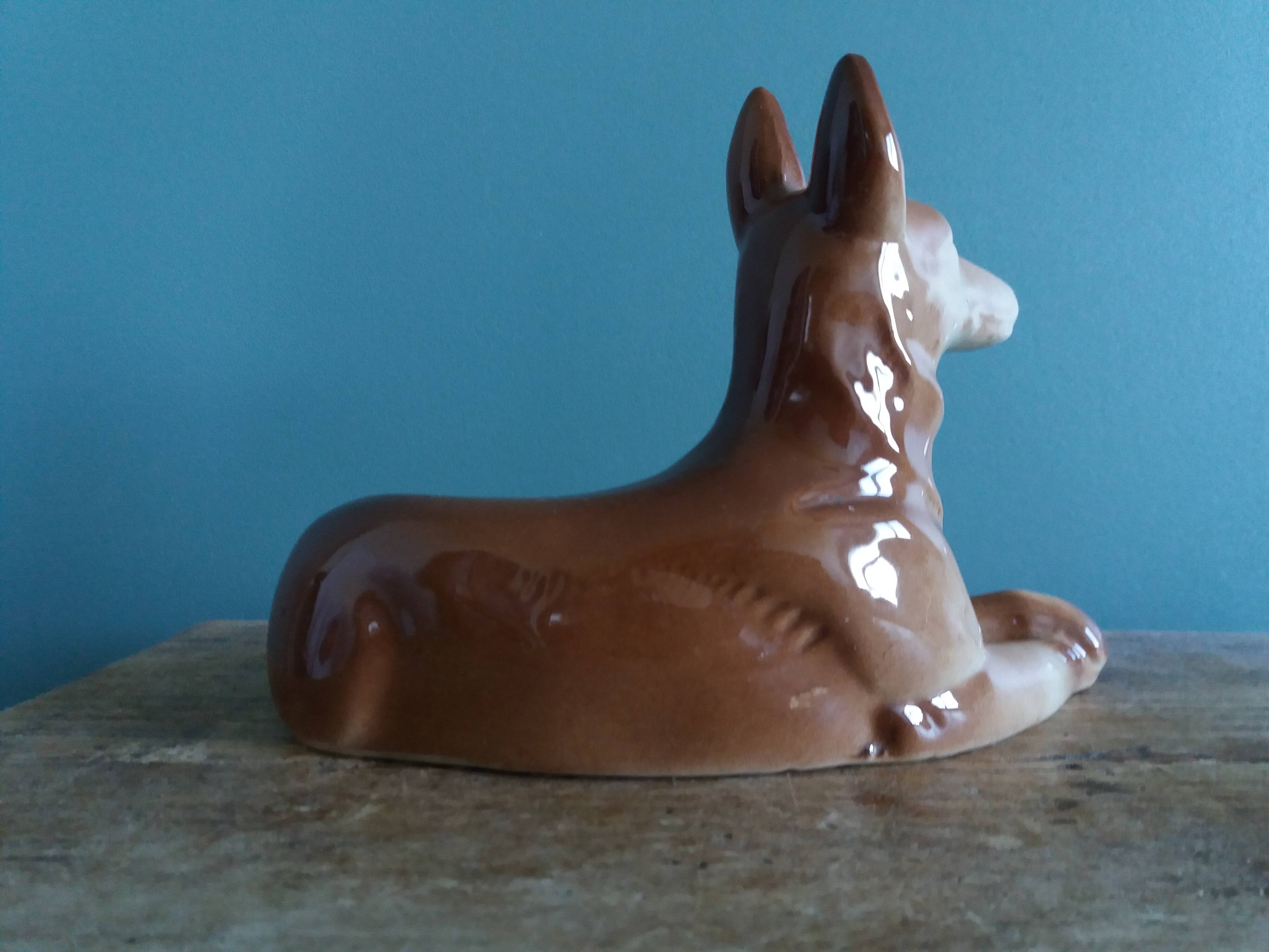 Saint Clement earthenware dog