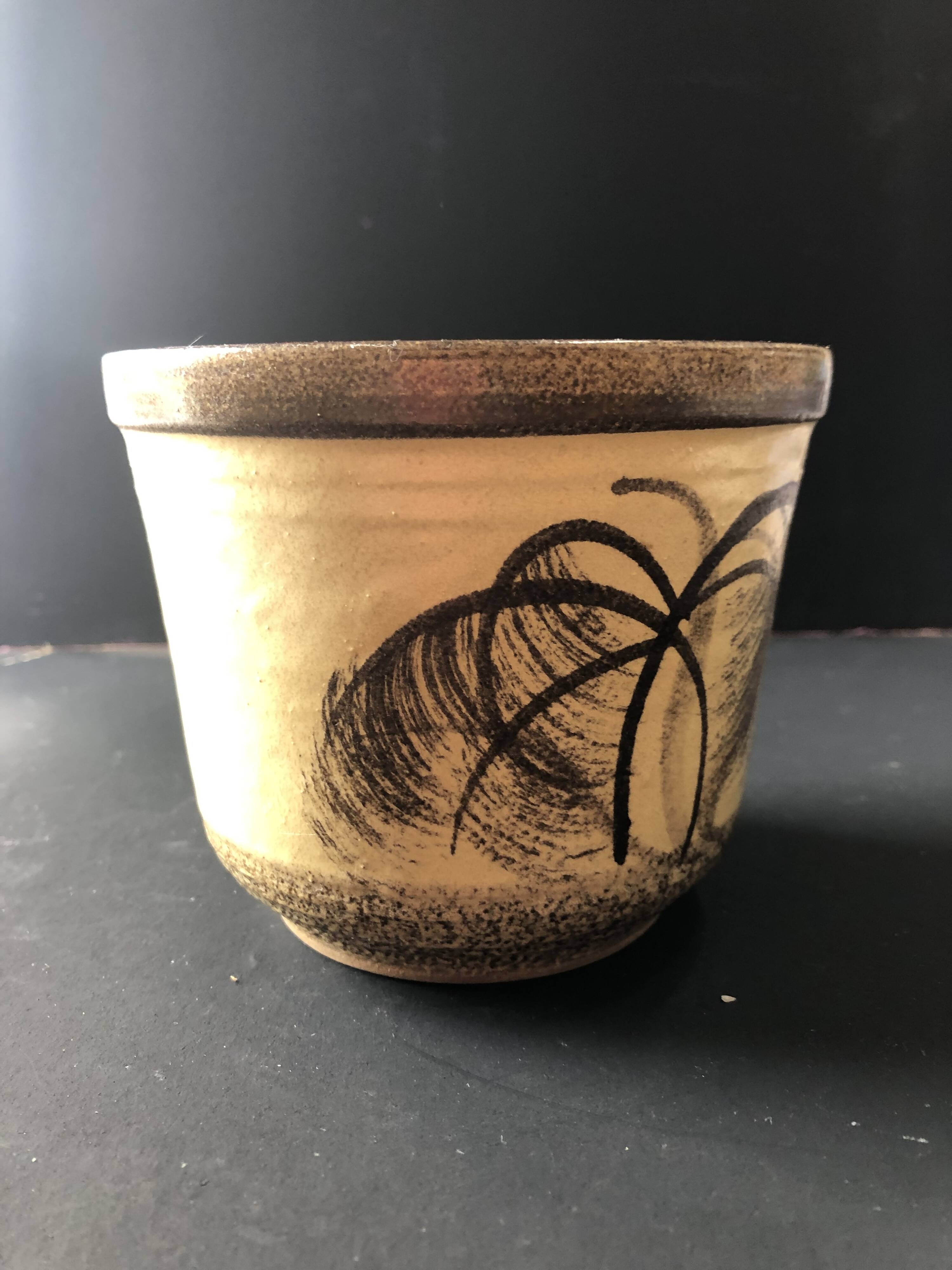 Palm tree vase by Bay Keramik, West Germany