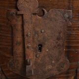 Gothic oak chest with carved façade - high period