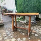 Vintage wooden bistro table