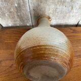 Old marais saint amand beige vintage stoneware pitcher