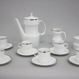 1964 Jaroslav Jezek Exlusive Porcelain Tea Set "Nefertiti", Czechoslovakia
