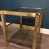 Table brass and glass Mara