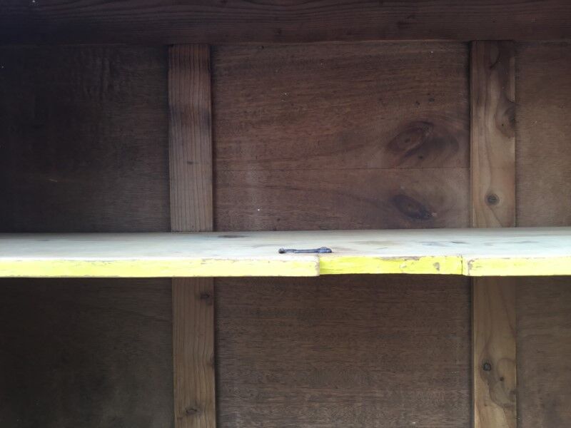 Yellow Parisian glass cabinet