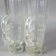 Pair of Art-deco glass vases signed Verlis. Good condition.