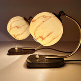 Pair of bauhaus art deco lamps 30s