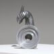 Pair of Horn Silver-Plated Candlesticks, 1960s