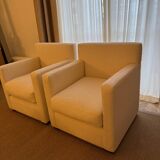Pair of armchairs inspired by Jean-Michel Frank