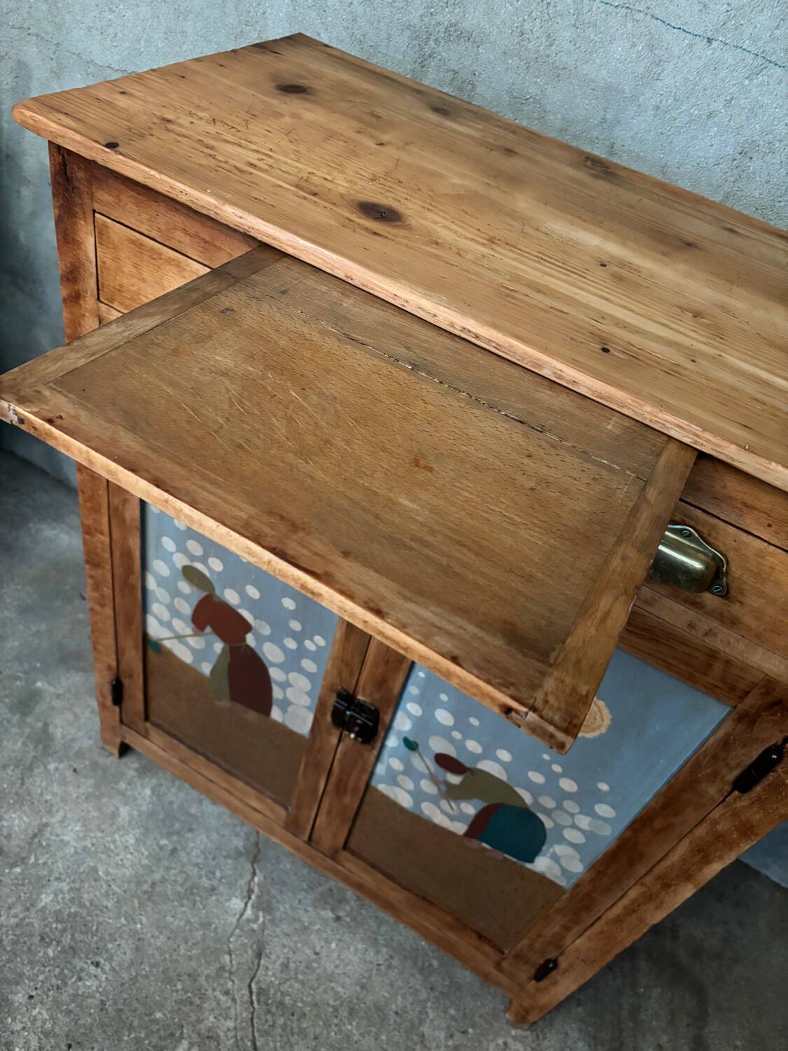 Parisian buffet naive painting