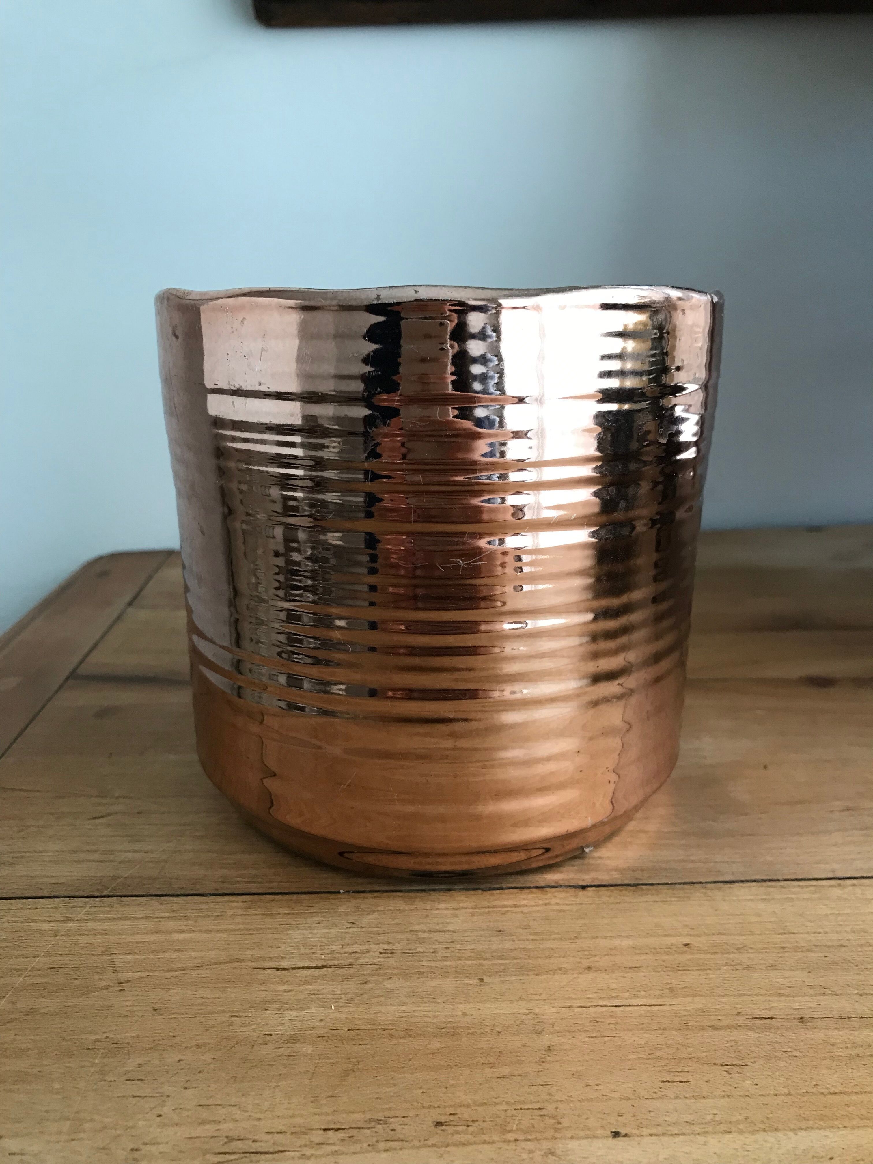 Metallic pink pot cover