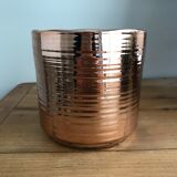Metallic pink pot cover