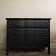 Black vintage chest of drawers