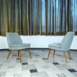 Mid-Century Club Chairs in Mohair by Wilhelm Knoll, 1950s, Set of 2