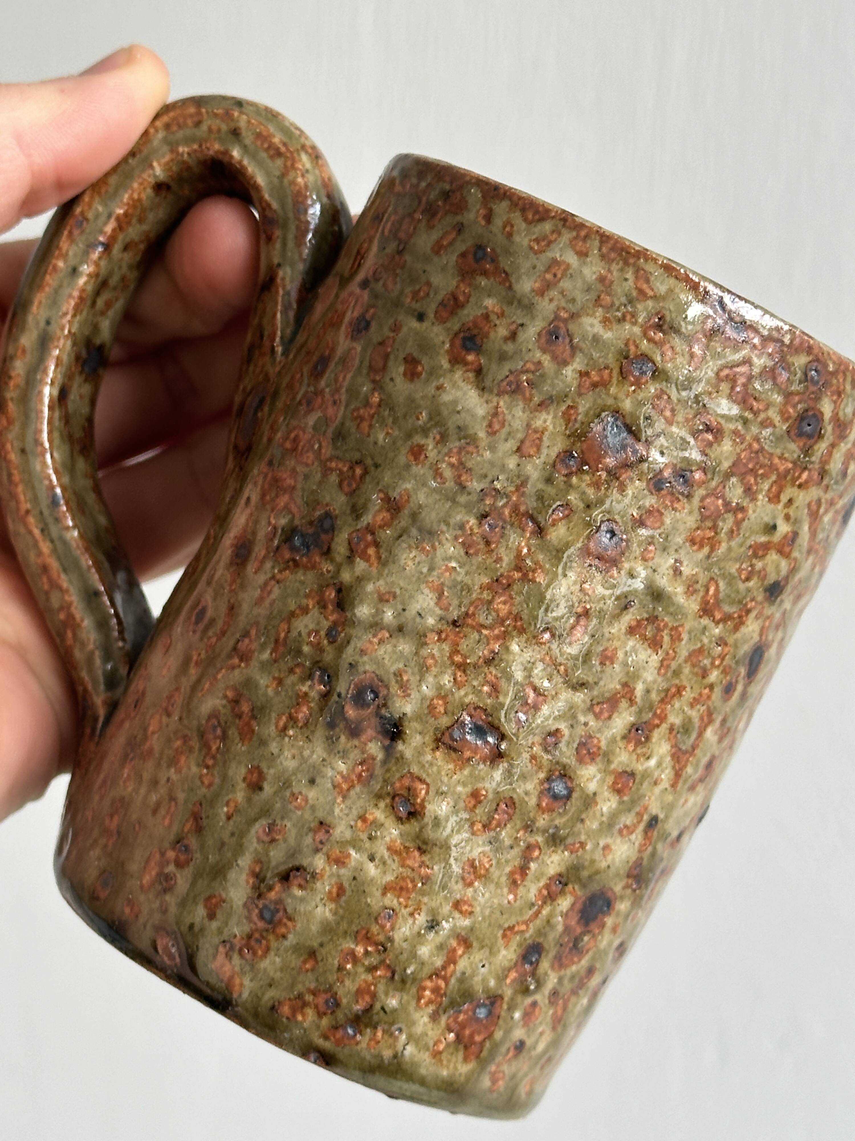 5 pyrite stoneware mugs