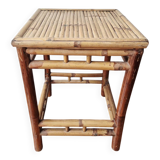 Vintage coffee table in bamboo and rattan '1970s – Bohemian/Exotic style