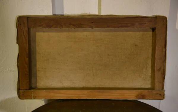 Oil painting popular art Bruges 20th century 1960