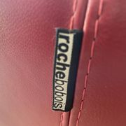 Fauteuil Curl en cuir rouge par Roche Bobois