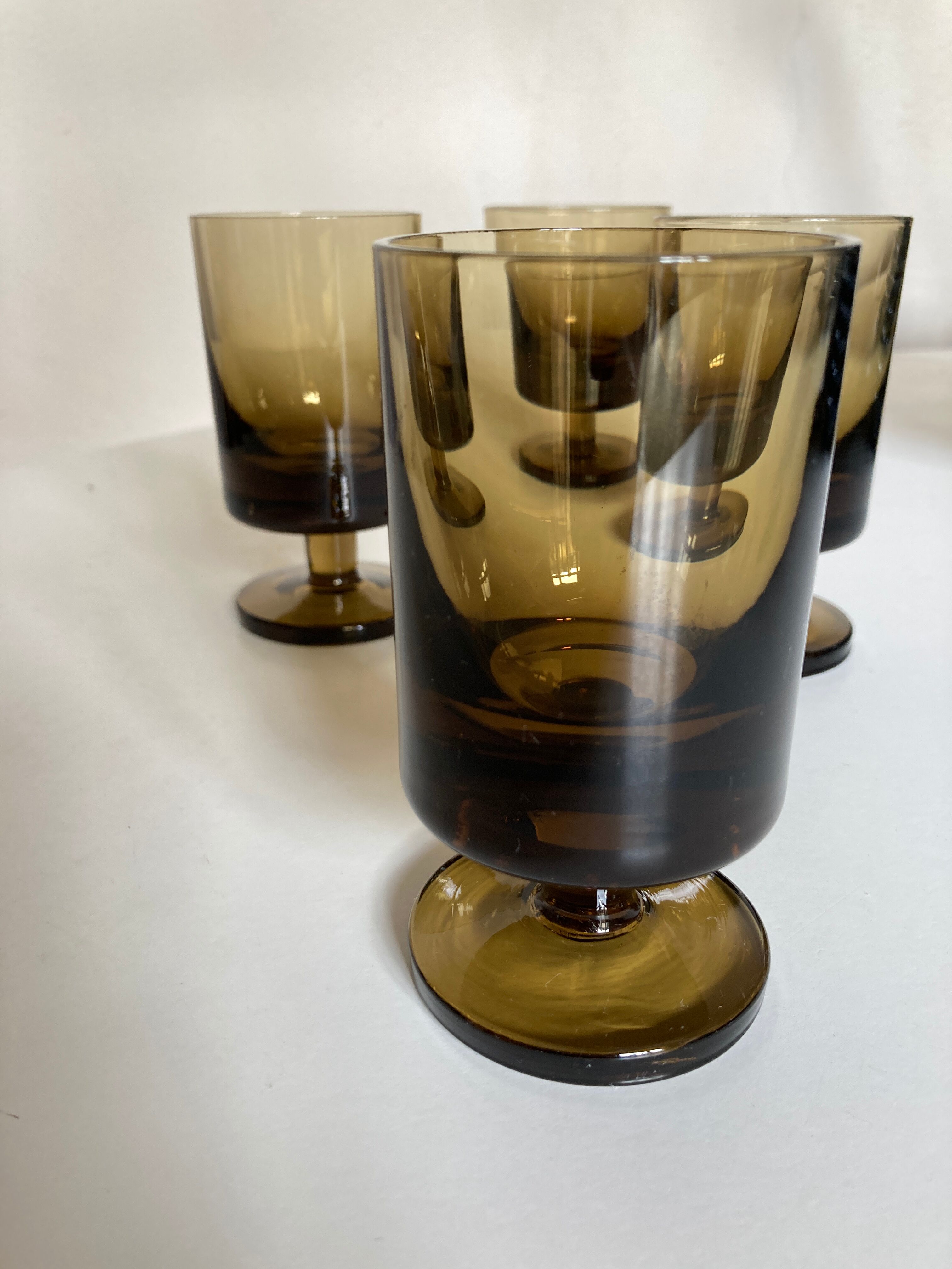 Set of 4 glasses roll 1970