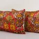 Set of 2 vintage velvet cushion covers 36x56 cm