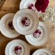 Set of 6 plates hollow vintage Moulin des Loups
