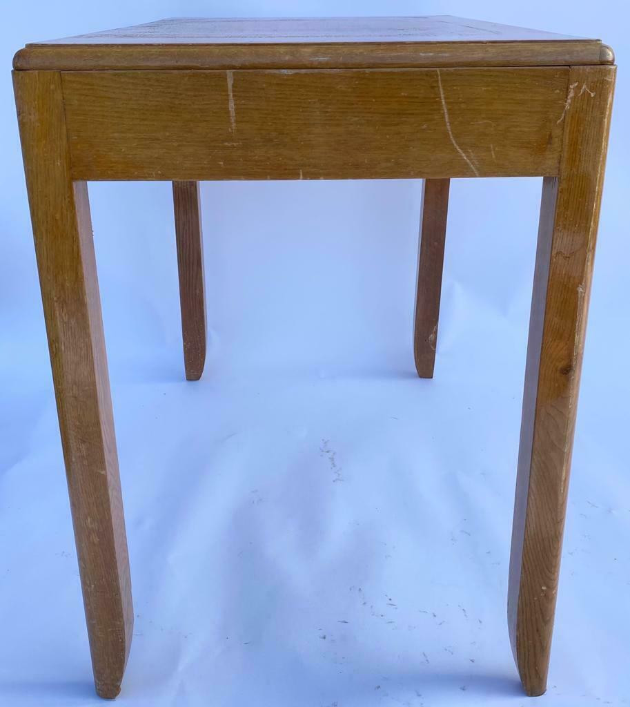 Bureau 1 drawer 1950 2 buttons design francais