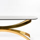 Vintage table 70 with glass top