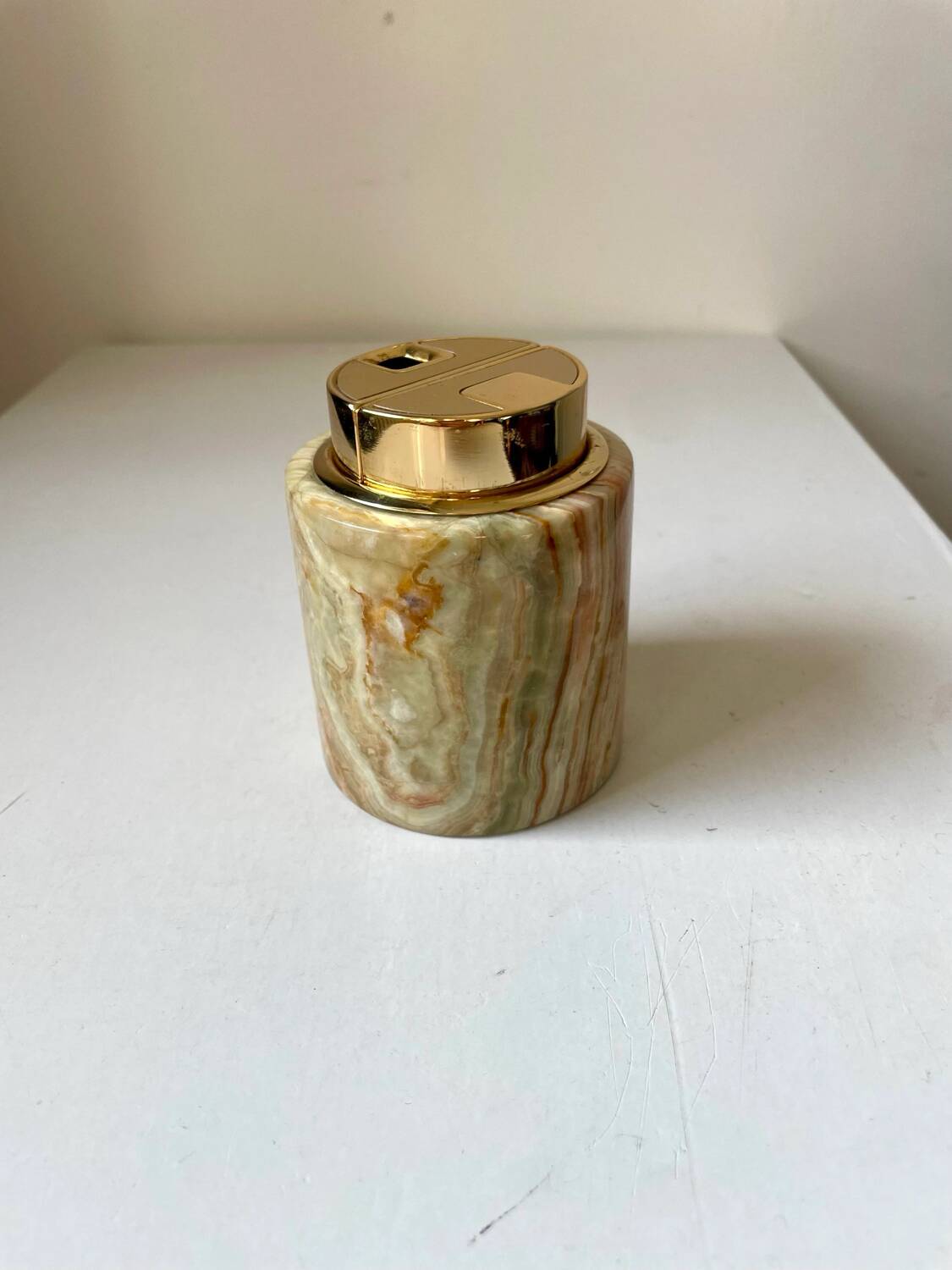 Vintage sarome  japan table lighter in  marble