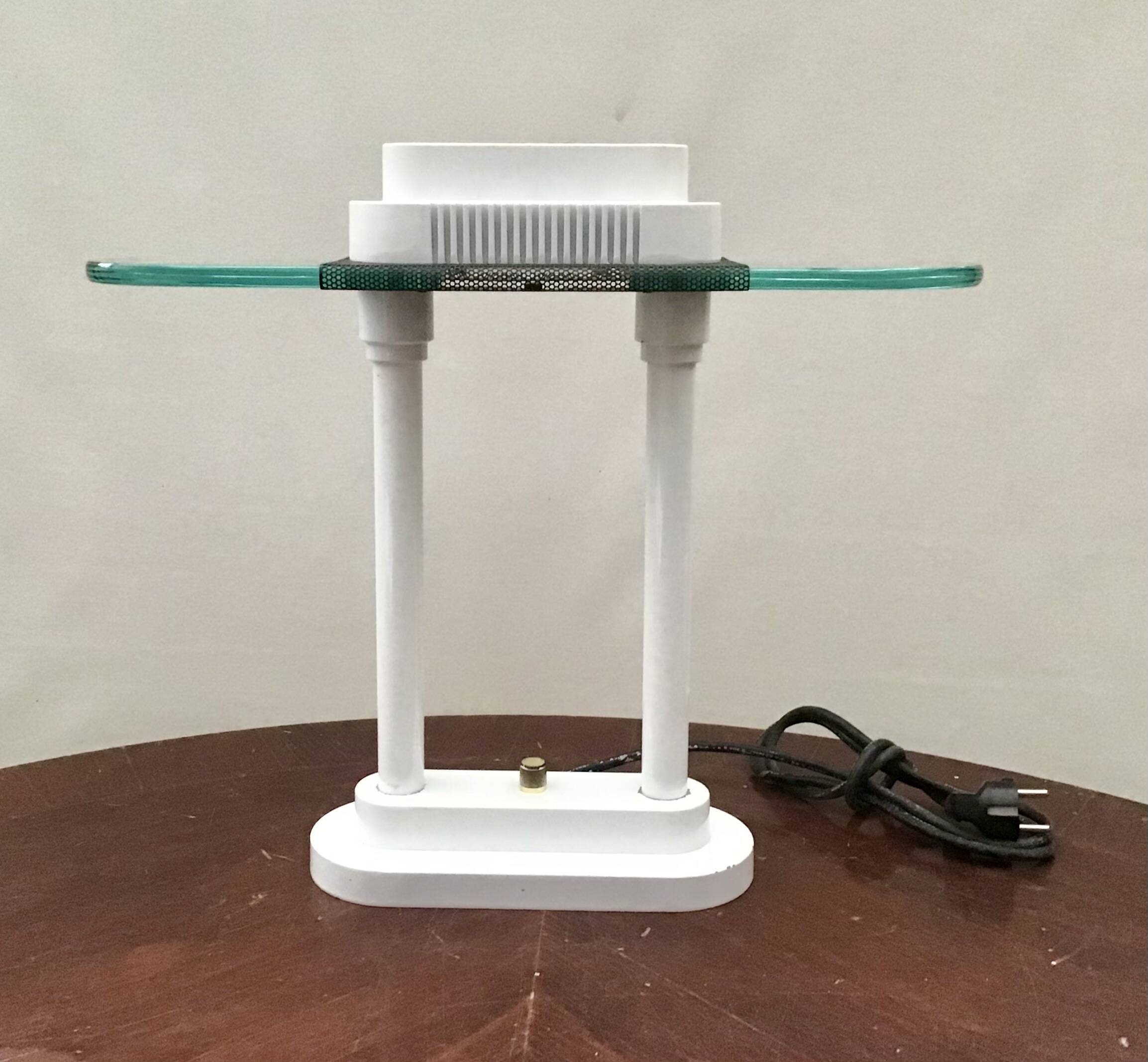 Vintage Robert Sonneman Table Lamp – Memphis Style – with Dimmer